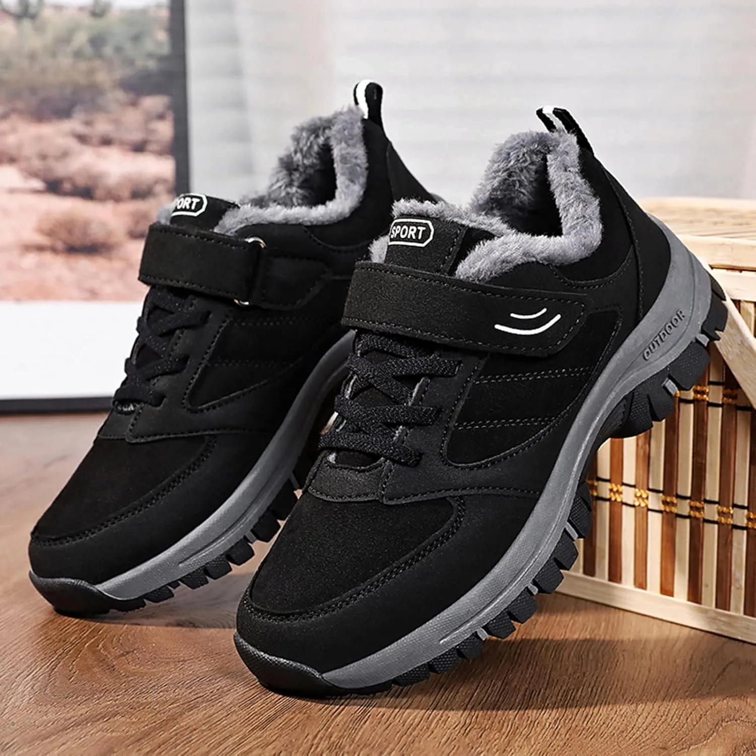 peqiut Womens Snow Boots Winter Snow Shoes Solid Color Lace Up Winter Ankle Boots Ladies Lightweight Outdoor Booties Comfort