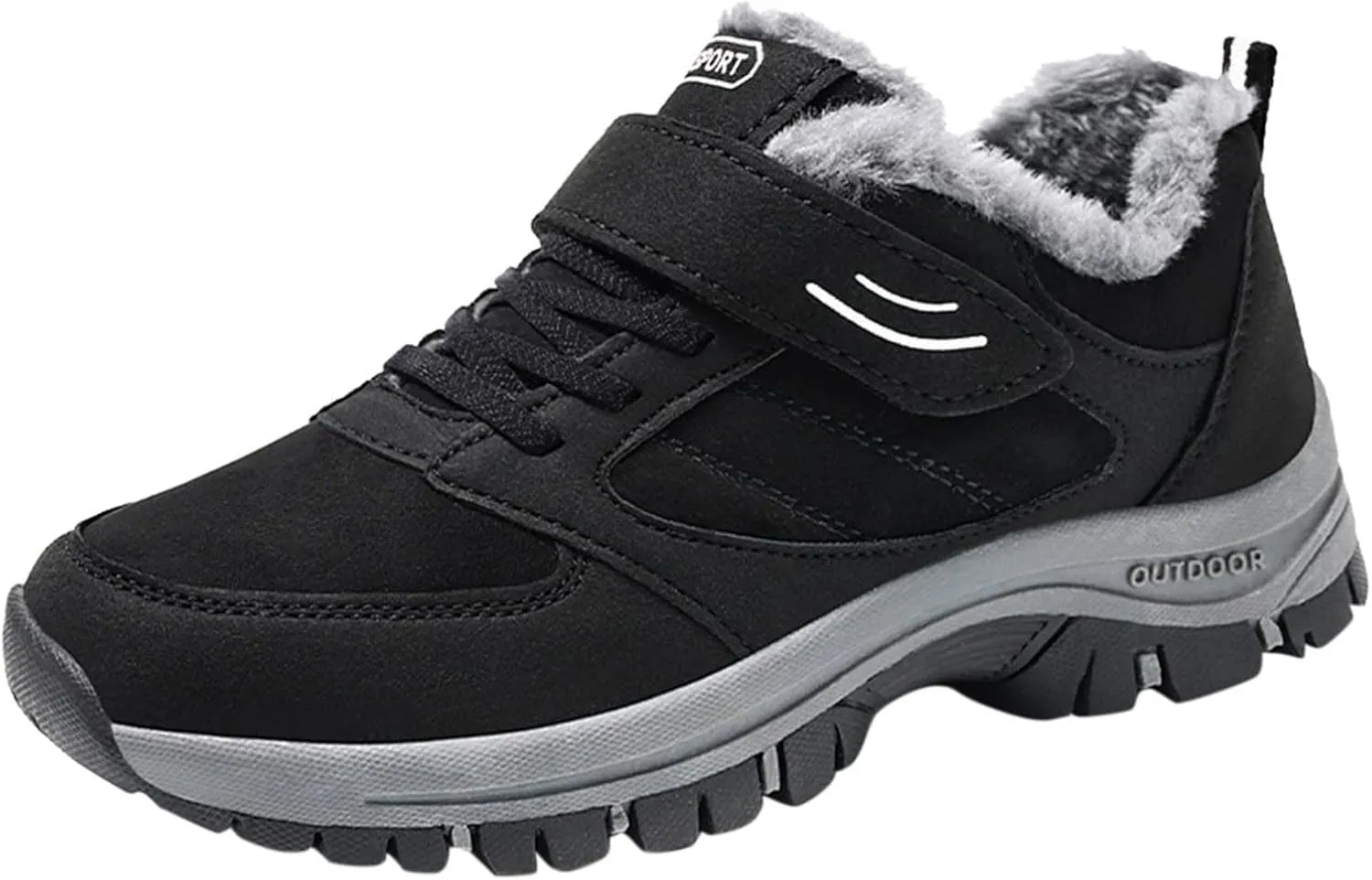 peqiut Womens Snow Boots Winter Snow Shoes Solid Color Lace Up Winter Ankle Boots Ladies Lightweight Outdoor Booties Comfort