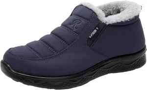 peqiut Womens Snow Boots Winter Snow Shoes Velvet Thickened Cotton Winter Ankle Boots Ladies Lightweight Booties Comfort