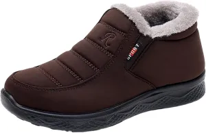 peqiut Womens Snow Boots Winter Snow Shoes Velvet Thickened Cotton Winter Ankle Boots Ladies Lightweight Booties Comfort