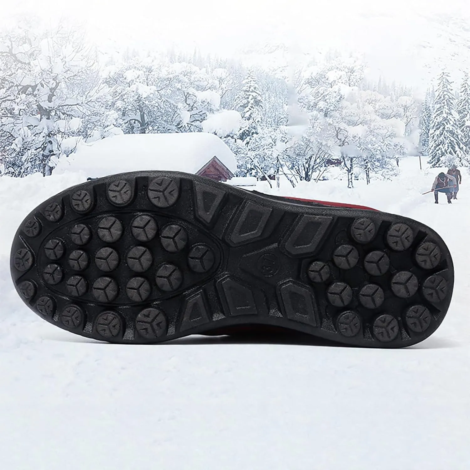 peqiut Womens Snow Boots Winter Snow Shoes Velvet Thickened Cotton Winter Ankle Boots Ladies Lightweight Booties Comfort