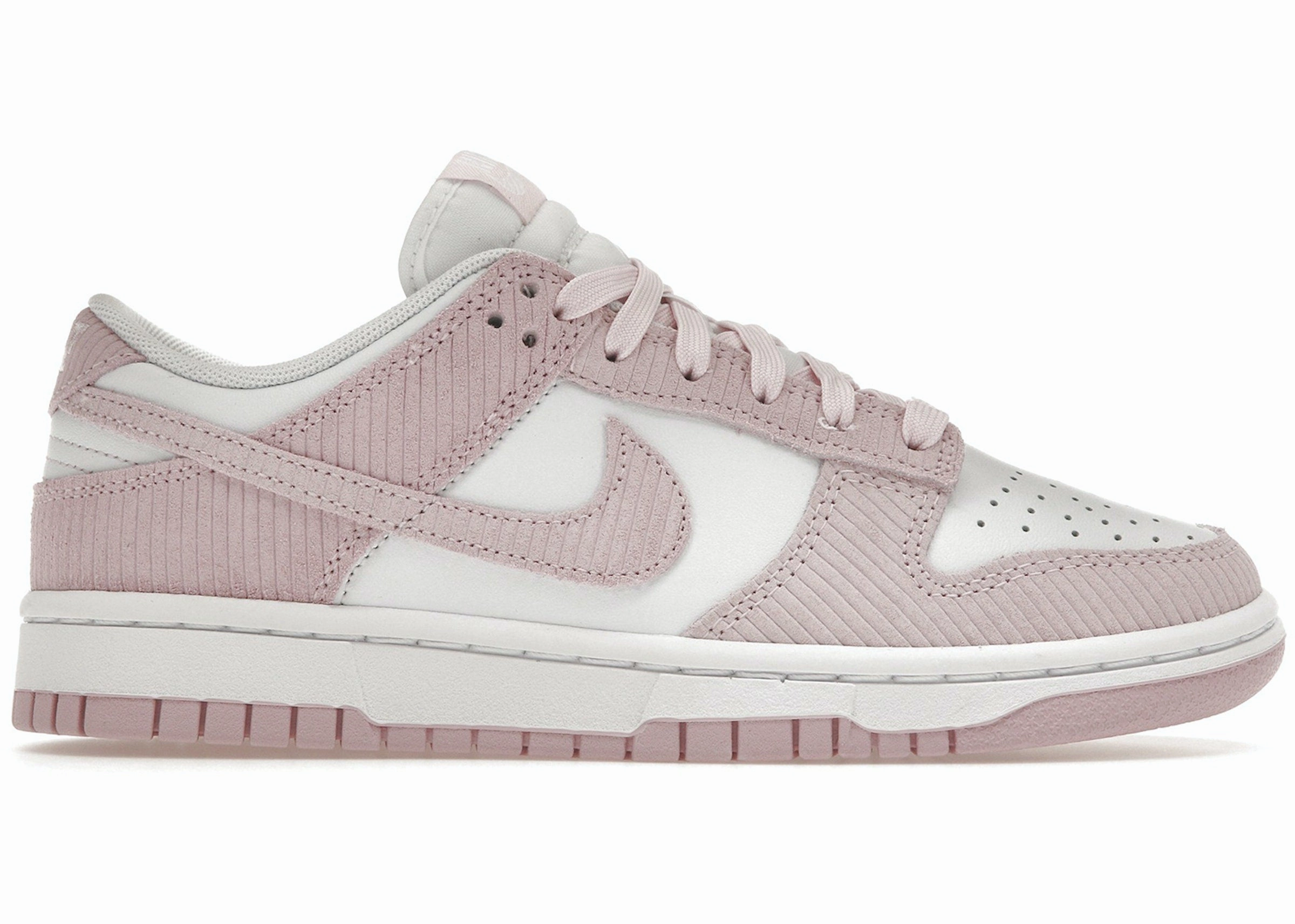 orthotic - friendly Nike Dunk Low Pink Corduroy