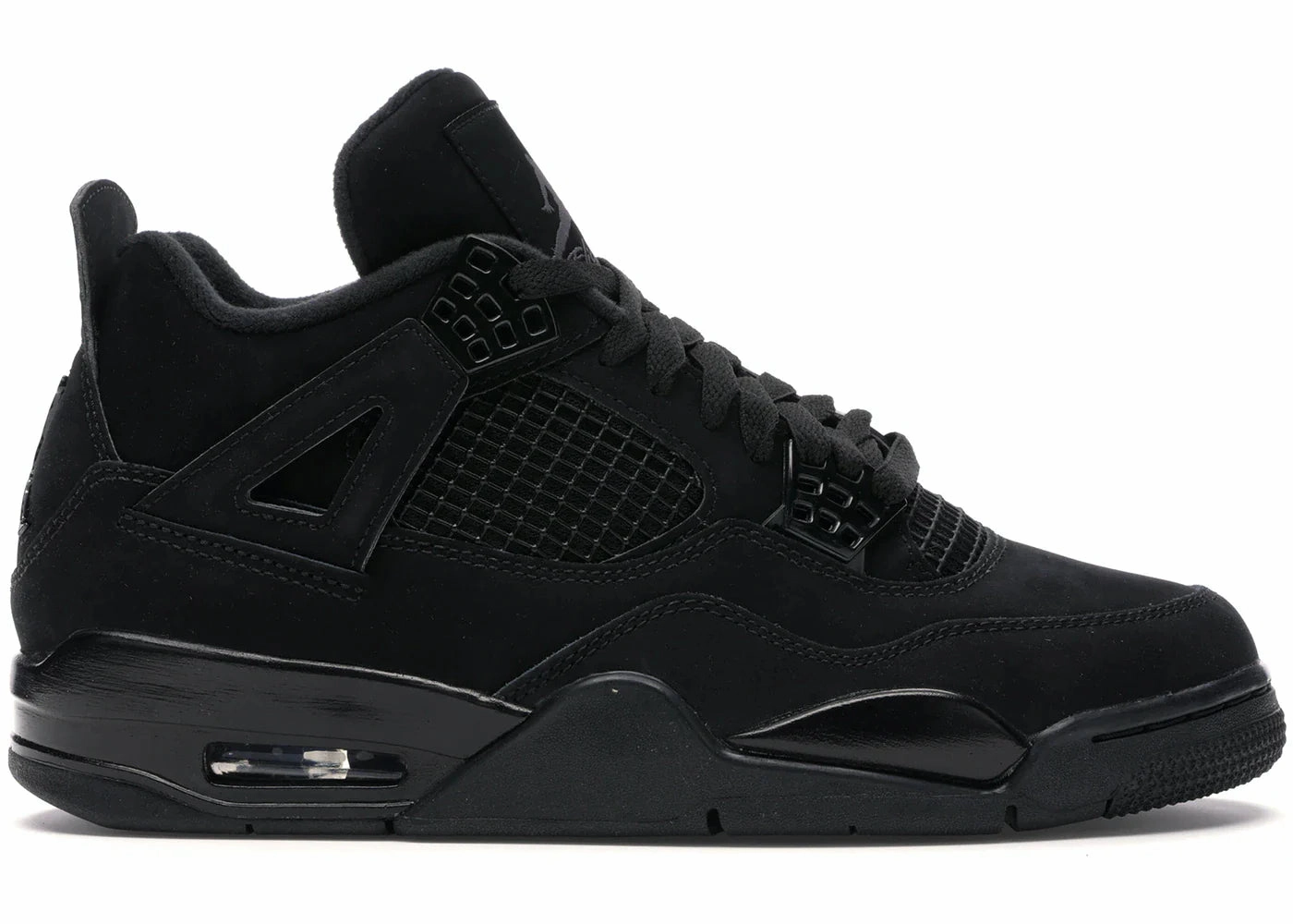 High Top Look High Traction Grip Jordan retro 4 Black Cat