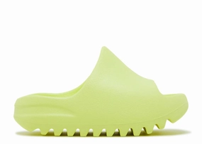 Adidas Yeezy Slide Glow Green 2022 Kids Relax Slip Shoes Customizable Fit