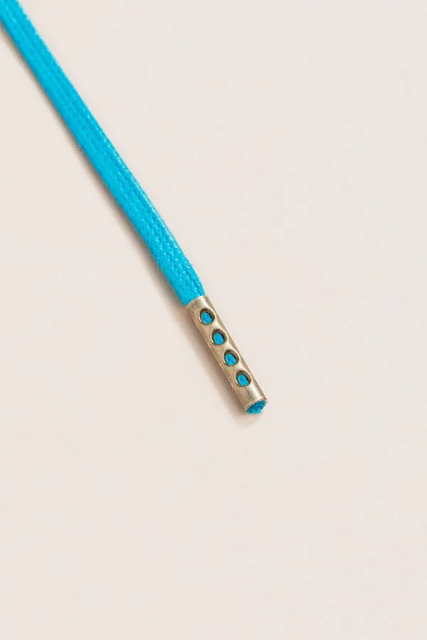 Petrol Blue | Round Waxed Shoelaces