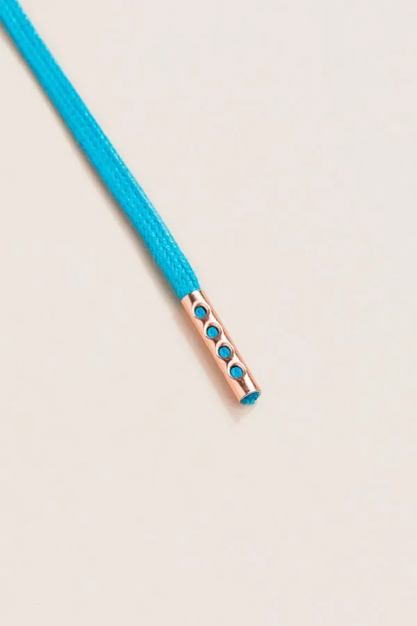 Petrol Blue | Round Waxed Shoelaces