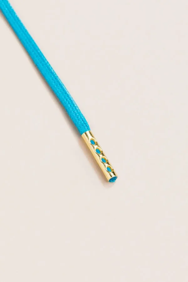 Petrol Blue | Round Waxed Shoelaces