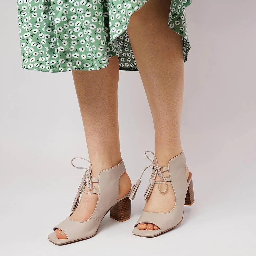 Phenix Cafe Leather Heels