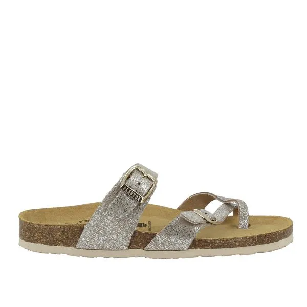 Plakton 181032 Silver Thong Sandals