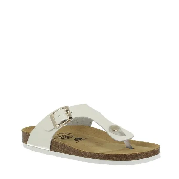 Plakton 181671 White Thong Sandals