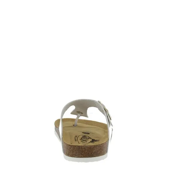 Plakton 181671 White Thong Sandals