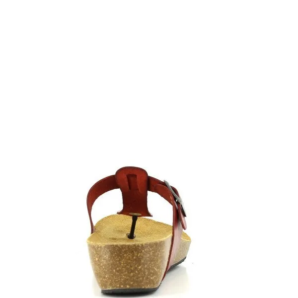 Plakton 241665 Red Thong Wedges