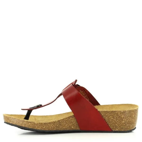 Plakton 241665 Red Thong Wedges