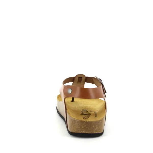 Plakton 341676 Brown Slingback Thong Sandals