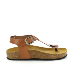 Plakton 341676 Brown Slingback Thong Sandals
