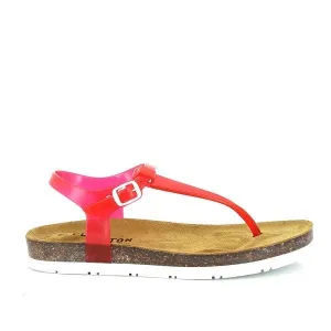 Plakton 565521 Red Slingback Thong Sandals