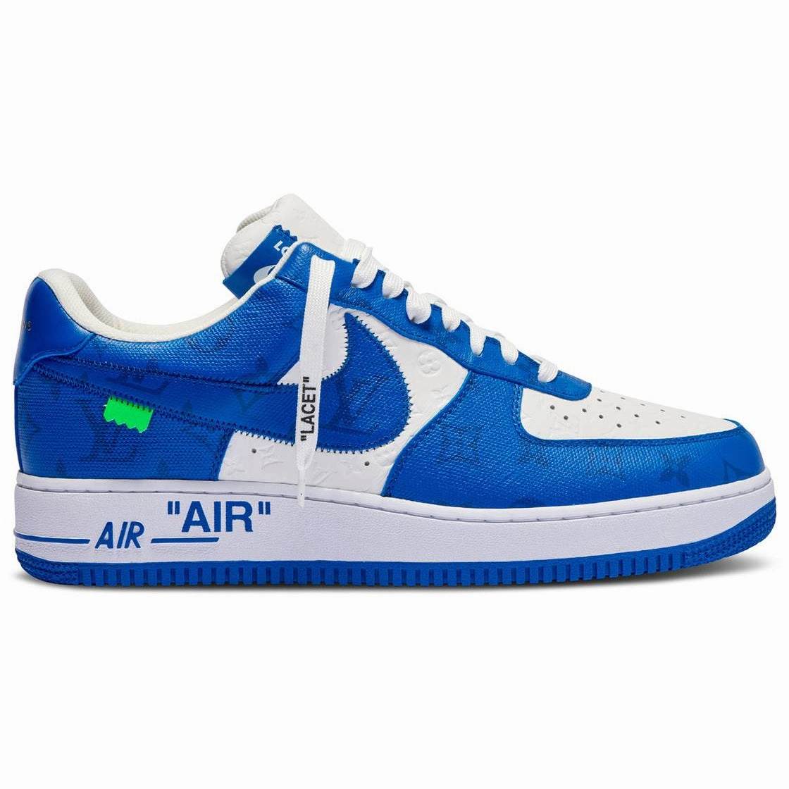 Louis Vuitton X Air Force 1 Low "White Team Royal" Advanced Traction Pattern Daily Moves