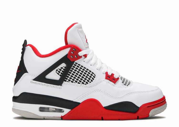 Jordan 4 Retro Fire Red 2020 (GS) Strap closure Fitness Enthusiast
