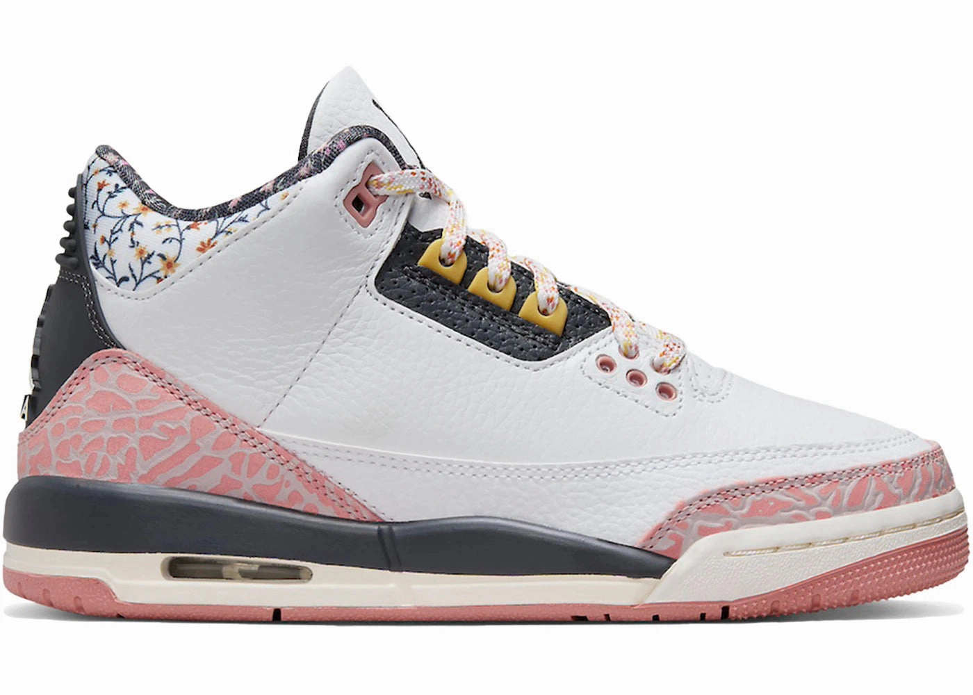 Jordan 3 Retro Vintage Floral Park running