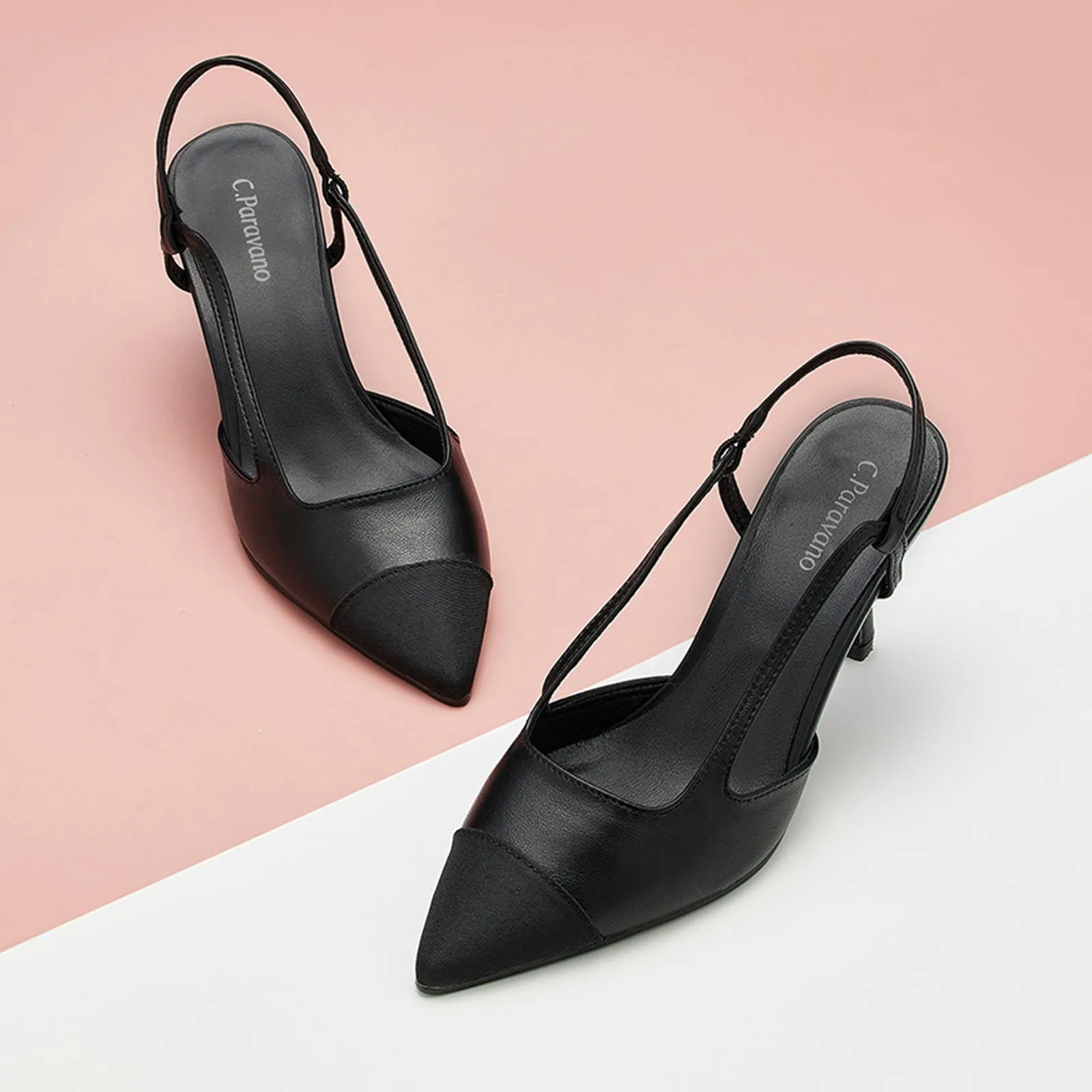 Pointed Toe Slingback Pumps (Helen)