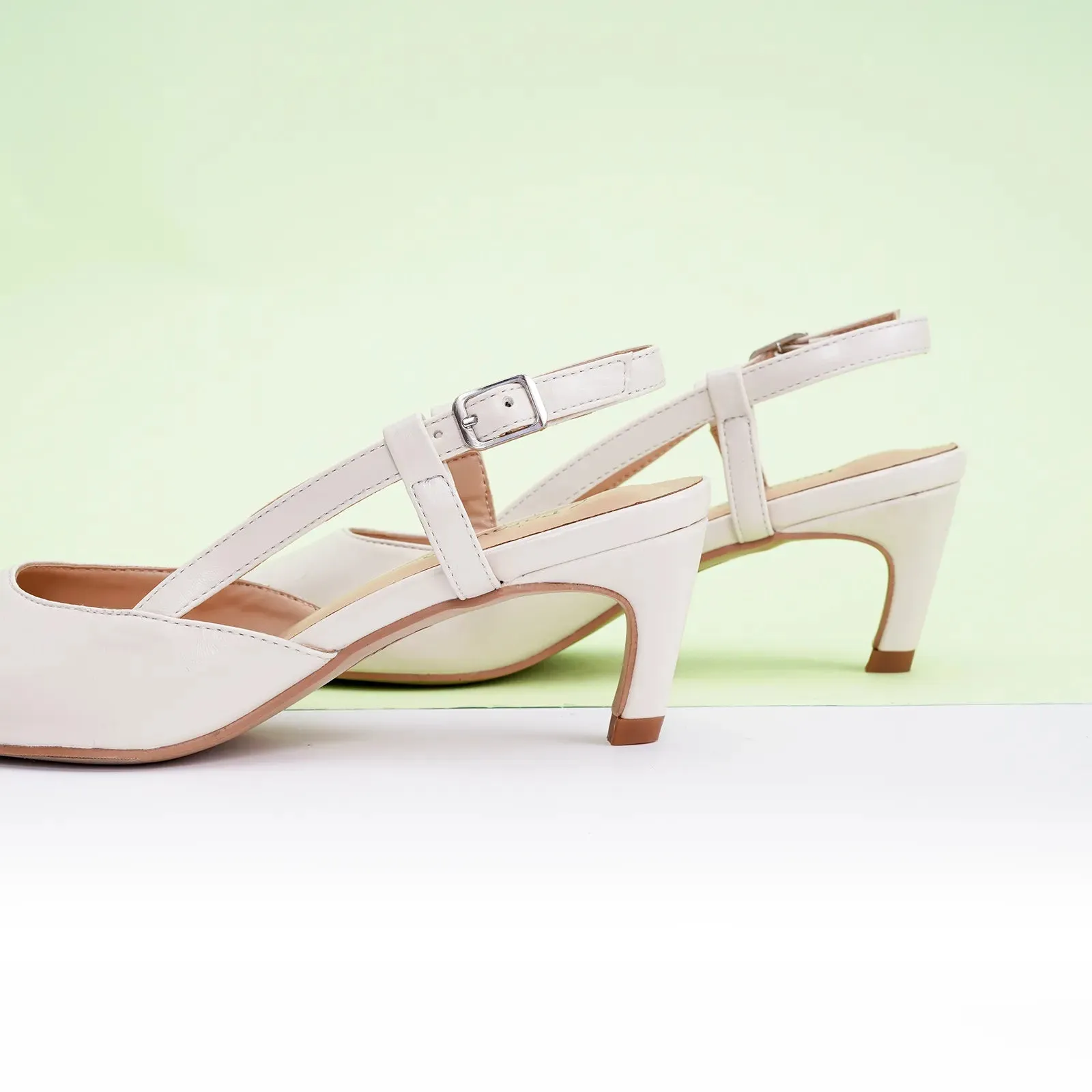Pointed Toe Slingback Pumps (Helen)