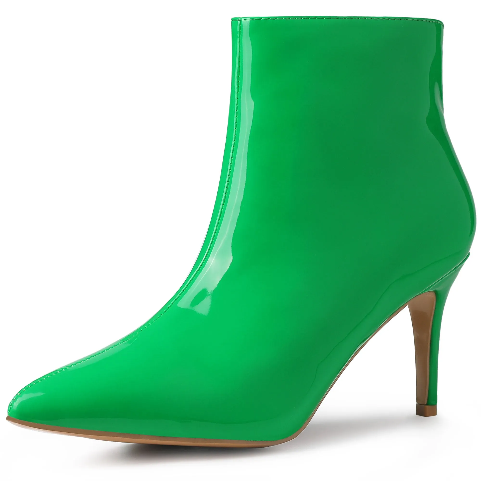 Pointed Toe Stiletto Heel Ankle Heel Boots