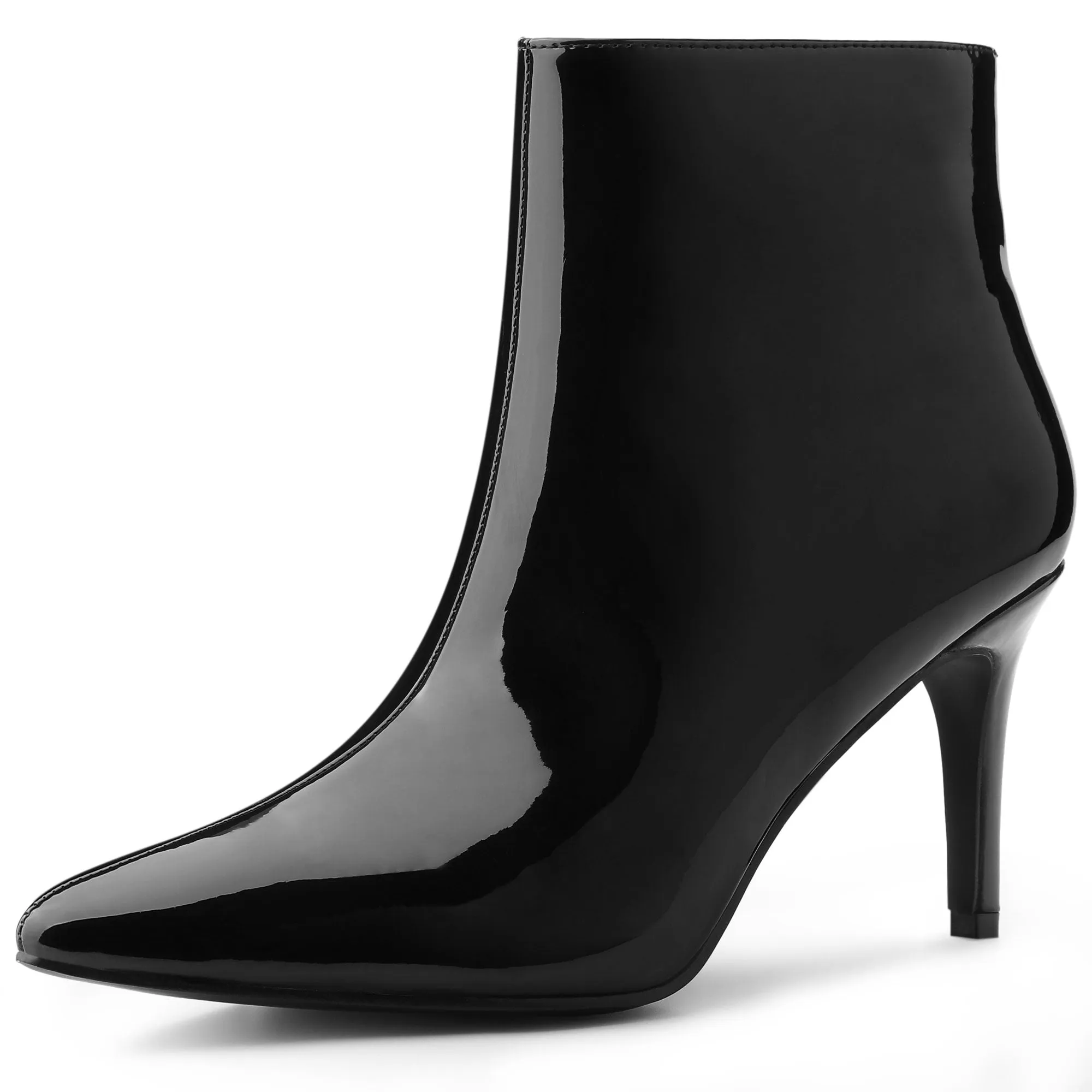 Pointed Toe Stiletto Heel Ankle Heel Boots