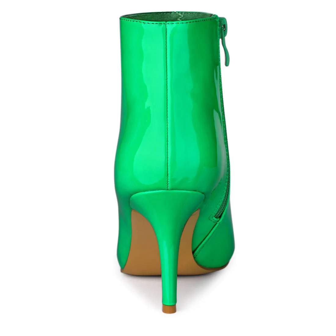Pointed Toe Stiletto Heel Ankle Heel Boots