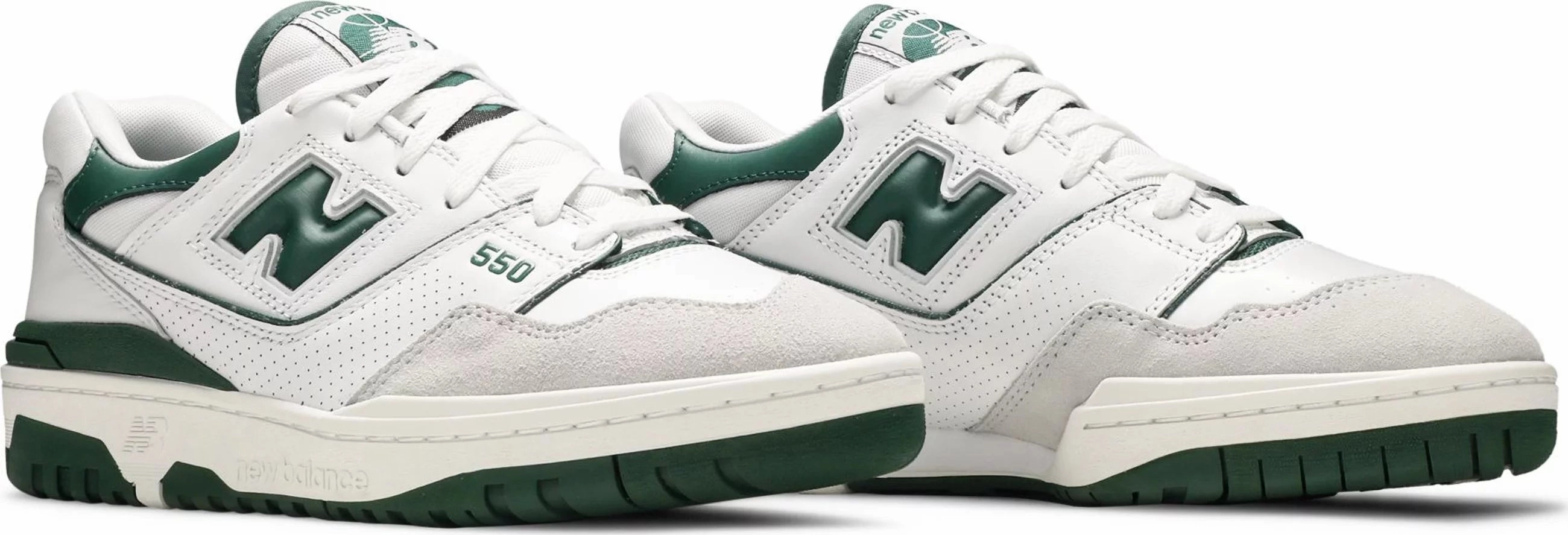 New Balance 550 White Green Bounce Response Ventilation Technology