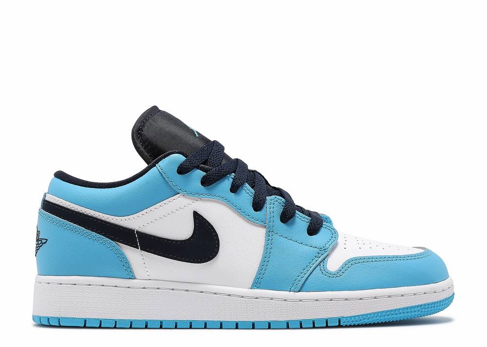 Jordan 1 Low UNC (GS) Bold colors Orthotic Friendly Footbed