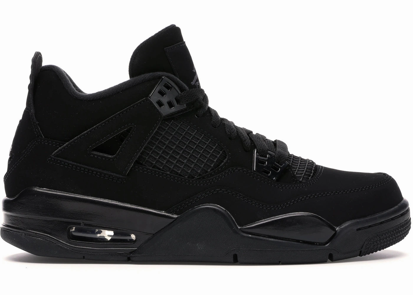 Jordan 4 Retro Black Cat (2020) (GS) (Preowned Size 5y) elastic band shoes running in a frozen river area shoes
