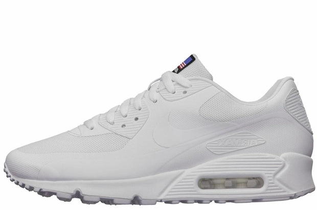Nike Air Max 90 HYP QS Independence Day 'White' Sleek Microfiber Heel Counter