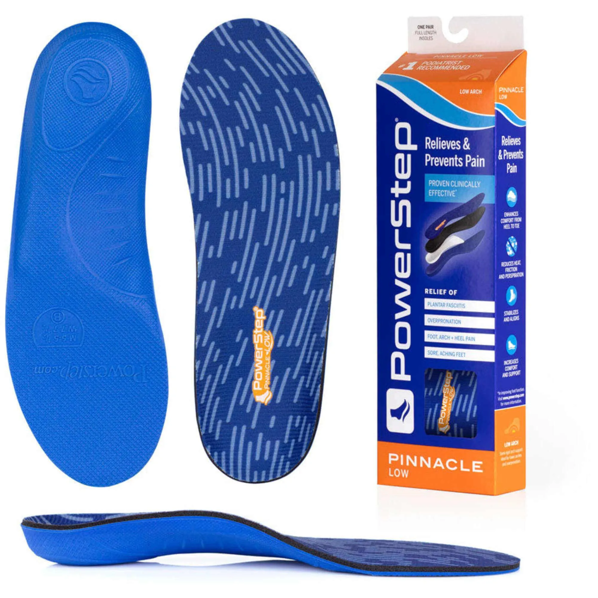 PowerStep Insoles - Pinnacle Low Arch Support Insoles