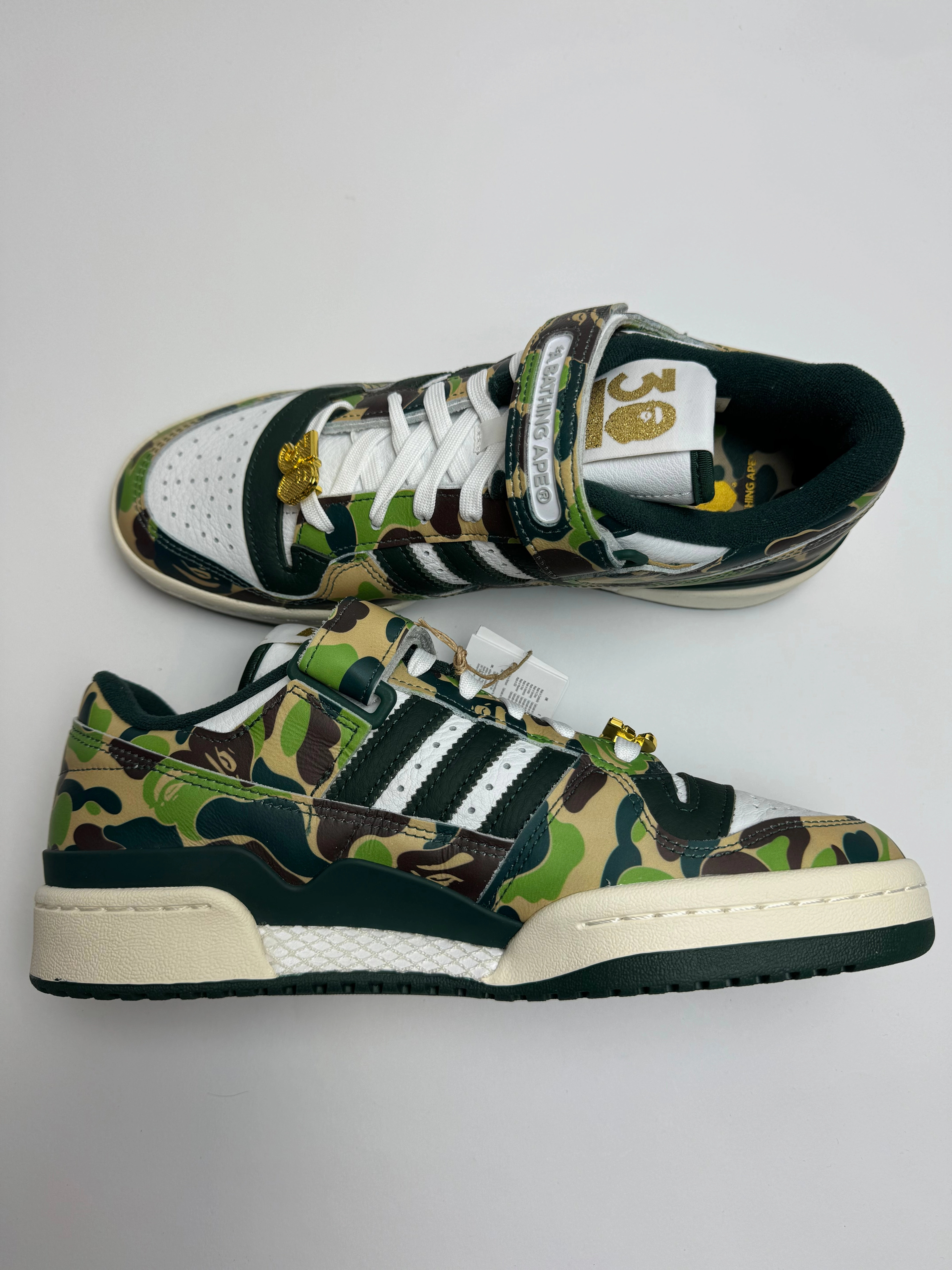 BAPE x Adidas Forum Low "Green Camo" Ultra Breathable
