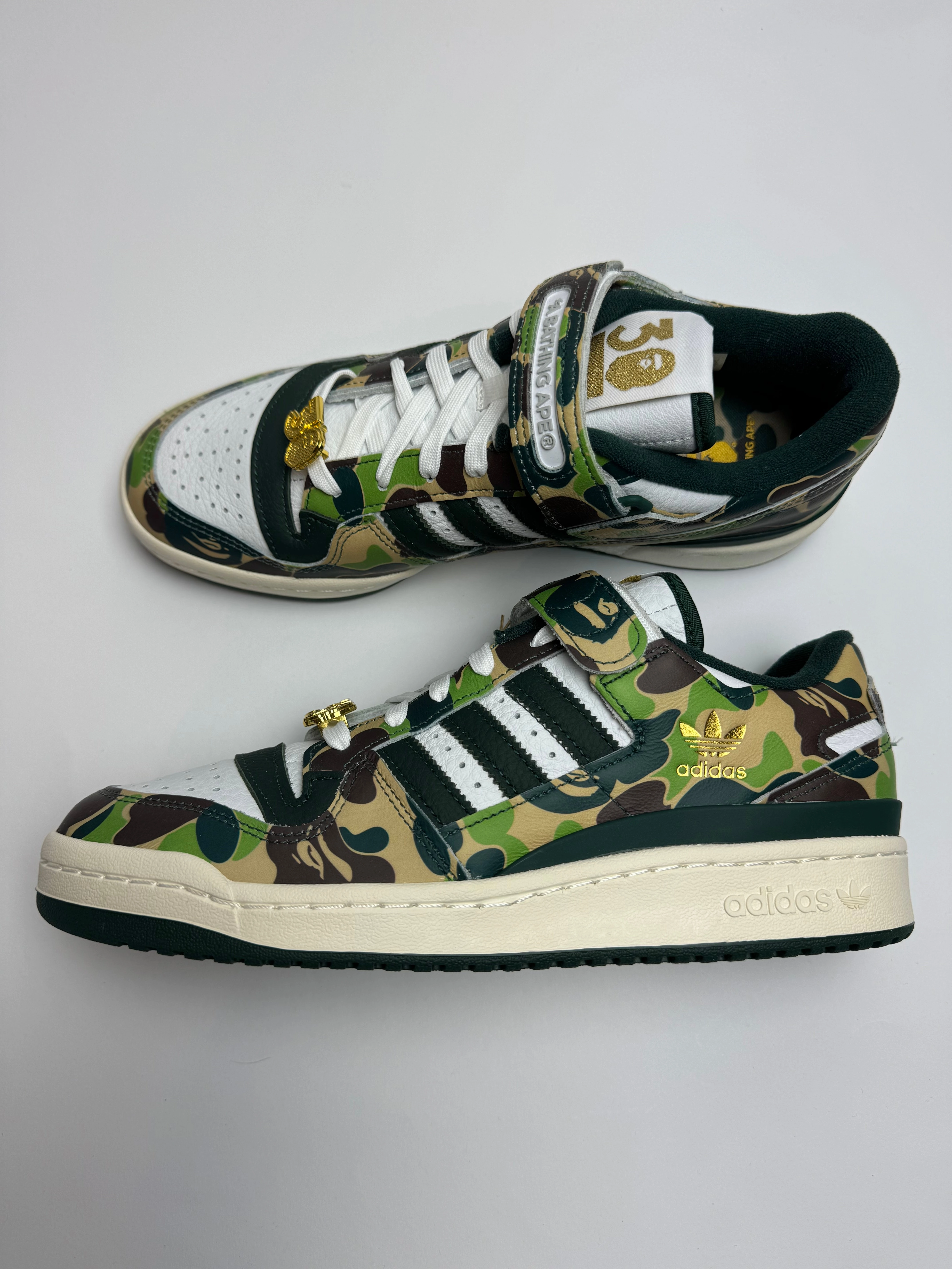 BAPE x Adidas Forum Low "Green Camo" night stroll