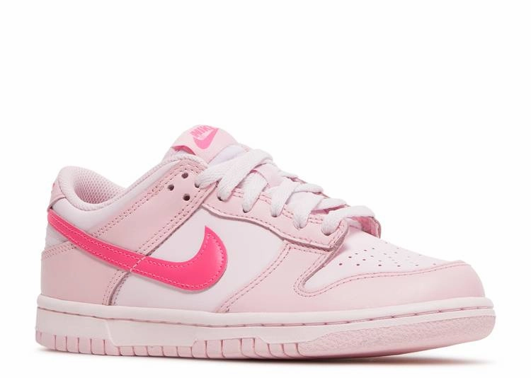 men's athletic footwear Nike Dunk Low Triple Pink (GS)