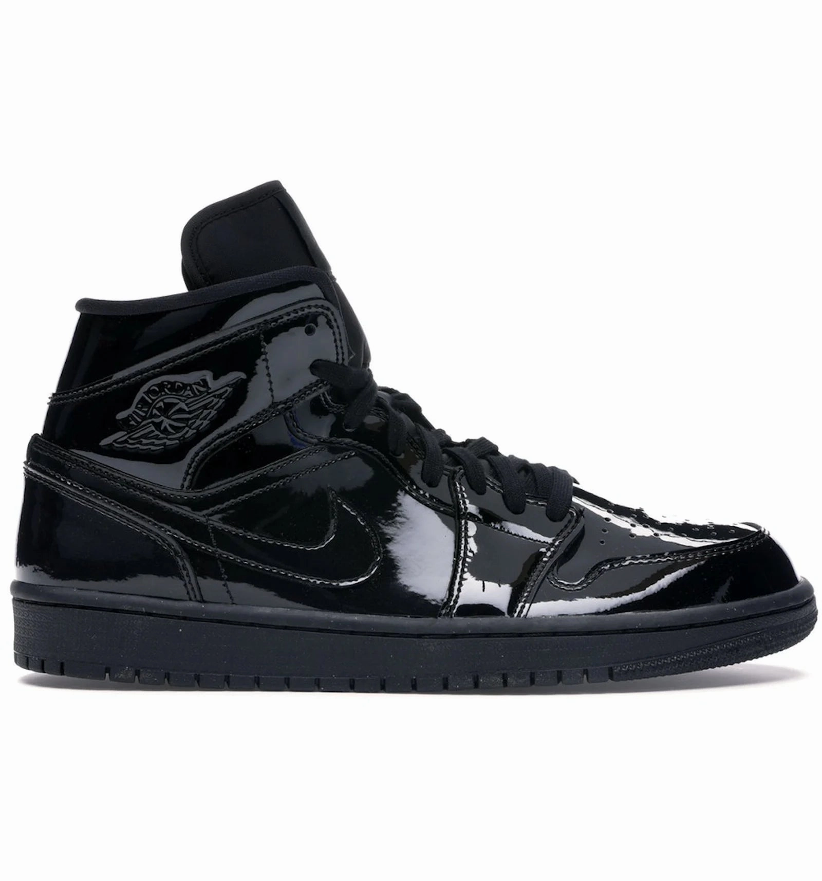Jordan 1 Mid SE Triple Black Patent Outdoor