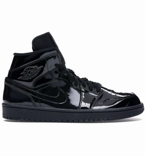 Retro Style Outsole Grip Jordan 1 Mid SE Triple Black Patent