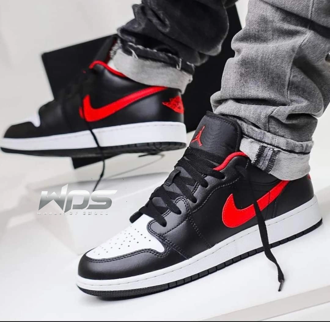 Jordan 1 low "white toe' Rubber Composite