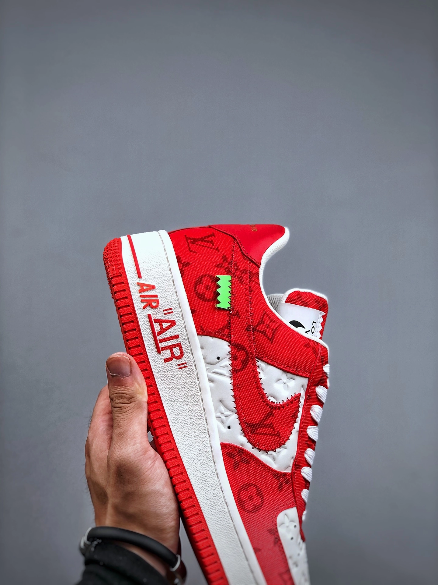 Canvas Agile Wear AF1 x OW by Virgil - Red Customs