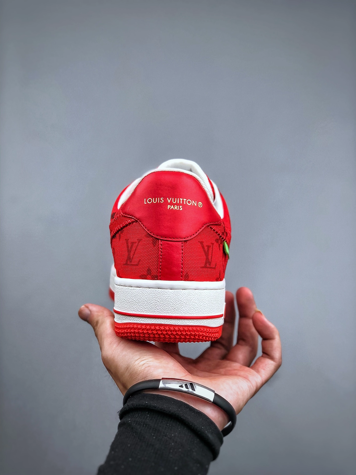 Spring Bounce Enhanced Stability AF1 x OW by Virgil - Red Customs