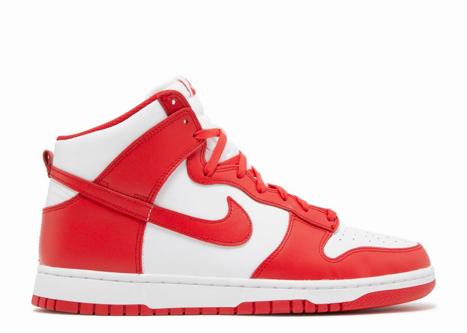 Running Comfort Lace   Up Design Nike Dunk High "Championship Red" (Myrtle Beach Location)