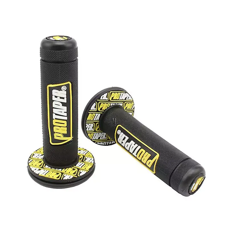 PROTAPER HANDLE GRIP for  ATV, BANSHEE 350, RAPTOR 700, YAMAHA DIRT BIKE-(YELLOW/BLACK)