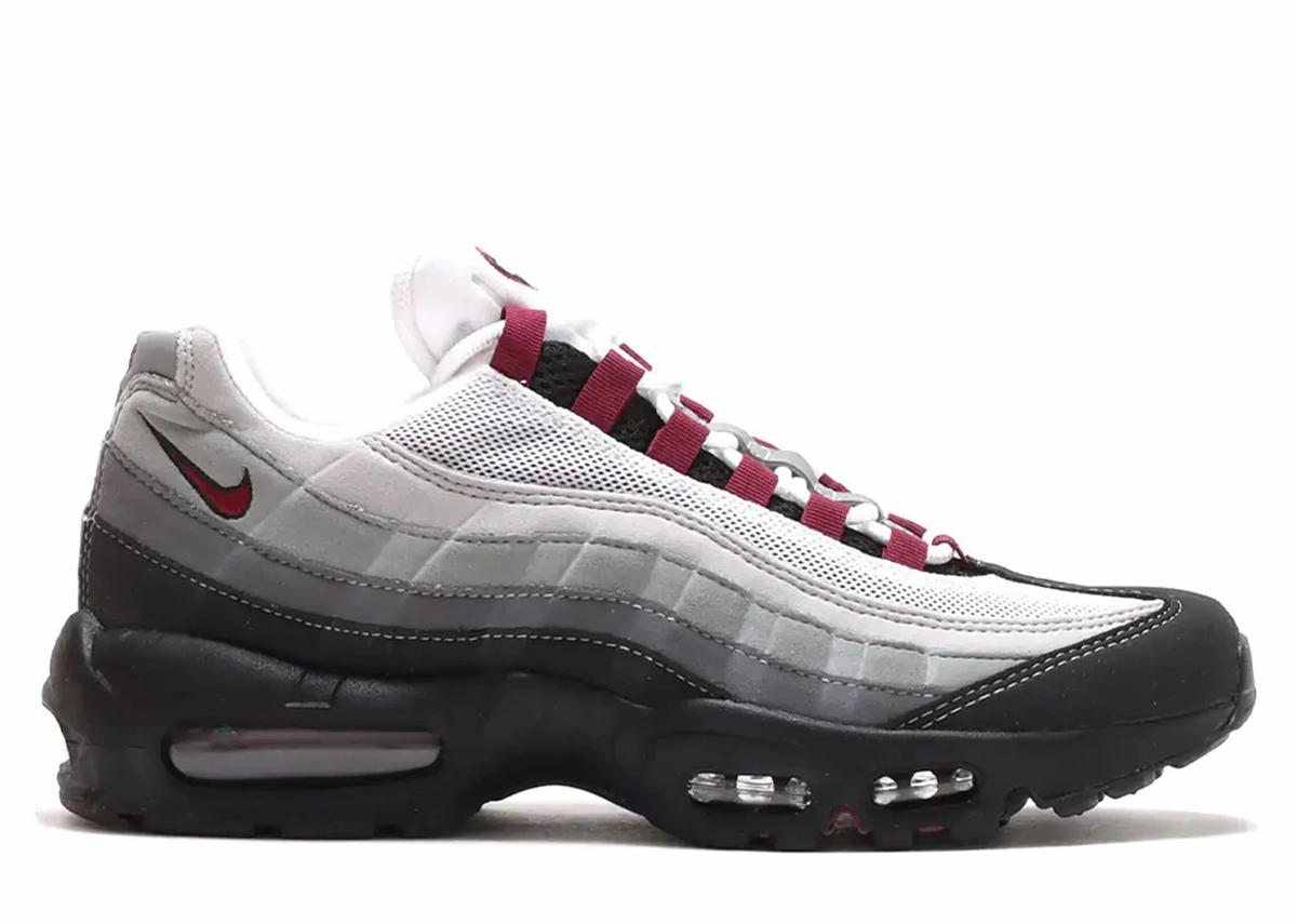 Nike Air Max 95 'Dark Beetroot' Flexible Midsole Gel Infused Heel Pad