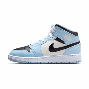 Air Jordan 1 Mid GS 'Ice Blue' Step Control All Day Comfort