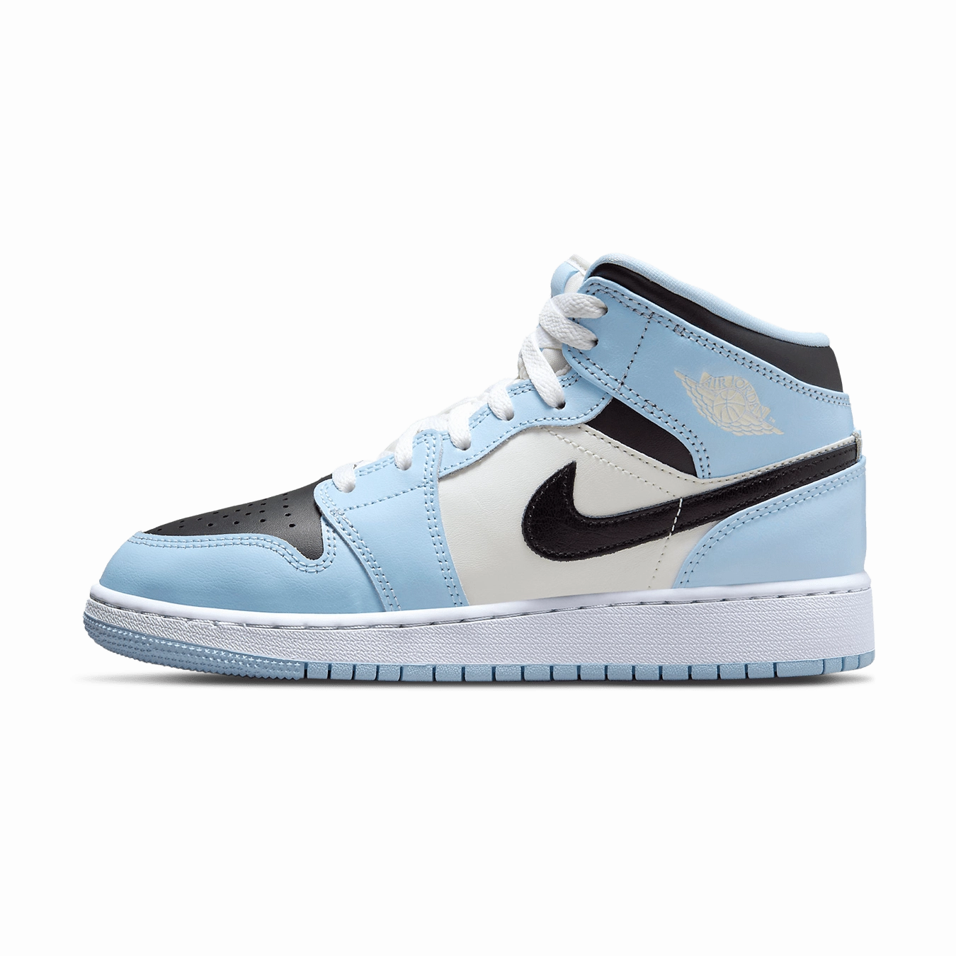 Air Jordan 1 Mid GS 'Ice Blue' Step Control All Day Comfort