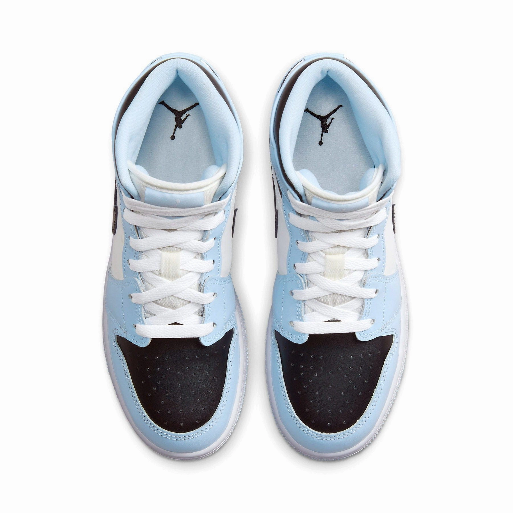 Air Jordan 1 Mid GS 'Ice Blue' Anti Tear Material