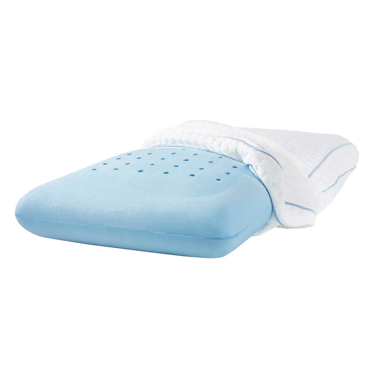 PureLUX Simply Cool Gel Memory Foam Pillow, Queen