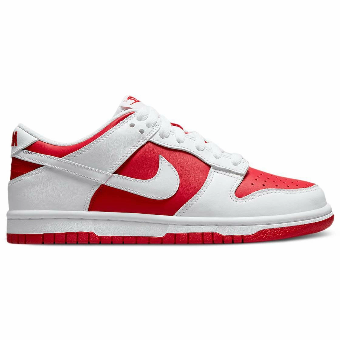 diagonal - design shoes Dunk Low "Championship Red"  (GS / Juniors) (2021)