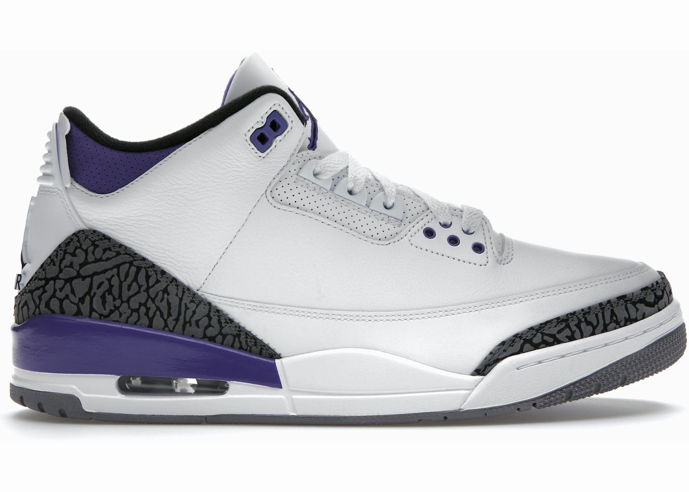 Jordan 3 Retro Dark Iris Dual Density Outsoles Padded look